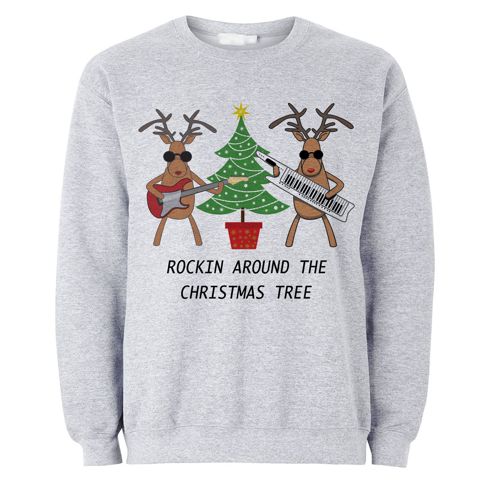 Grey on sale reindeer jumper